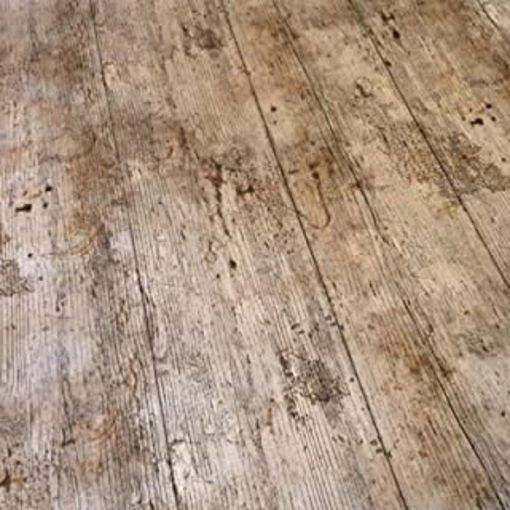 Brown Floor Boards Vinyl Tablecloth 137cm (54" Wide)