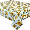 SUNFLOWERS - Vinyl Tablecloth 137 cm (54" Wide)