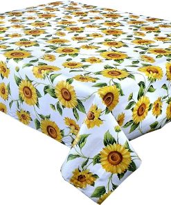 SUNFLOWERS - Vinyl Tablecloth 137 cm (54" Wide)