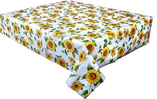 SUNFLOWERS - Vinyl Tablecloth 137 cm (54" Wide)
