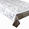 SILVER FLORAL VINES - Vinyl Tablecloth 137 cm (54" Wide)