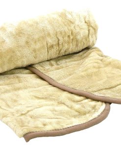 Super Soft Faux Fur Throws -King Size Tan 200x240CM (79x94")