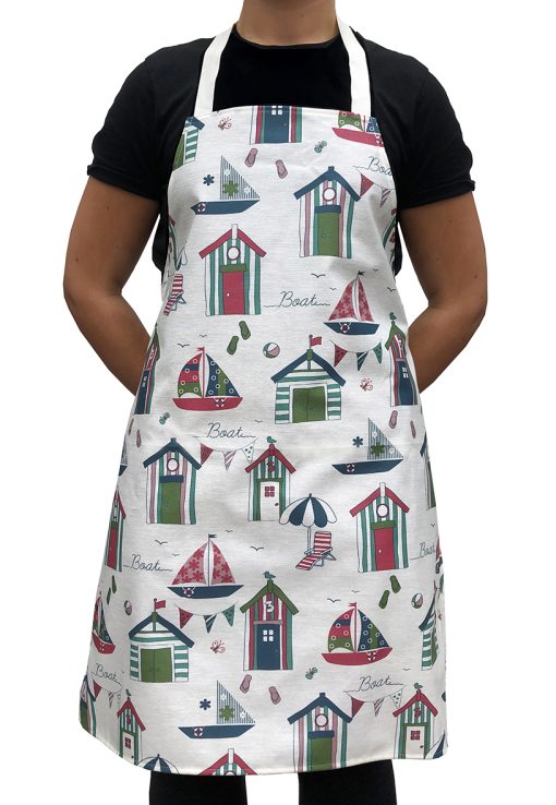 Full Length Apron Wipe Clean and Water Repellant Soft Acrylic Coated Cotton Plastic Free - Image 6