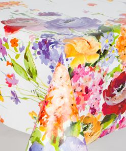 Water Colour Country Flowers Vinyl Tablecloth 137 cm (54" Wide)