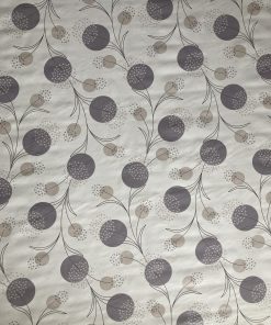 Dandelions Silver Vinyl Tablecloth 137 cm (54" Wide)