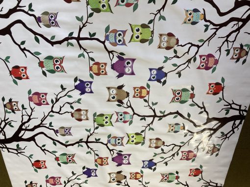Owls Vinyl Tablecloth 137 cm (54" Wide) - Image 2