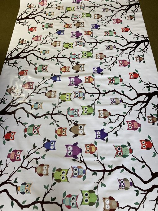 Owls Vinyl Tablecloth 137 cm (54" Wide)