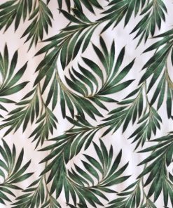 Tropical Palm Leaf Green Vinyl Tablecloth 137 cm (54" Wide)