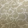 Beige Scroll Vinyl Pvc Tablecloth 137 cm (54" Wide)