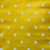 Mustard / Yellow Polka Dot Vinyl Tablecloth 137 cm (54" Wide)
