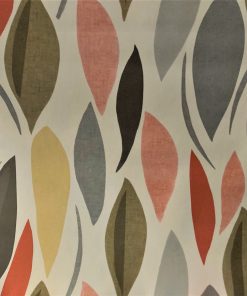 Leaf Wave Multi Colour Vinyl Tablecloth 137 cm (54" Wide)