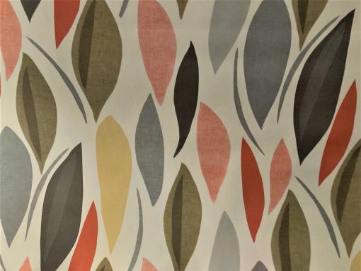 Leaf Wave Multi Colour Vinyl Tablecloth 137 cm (54" Wide)