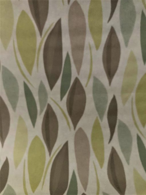 Leaf Wave Green Vinyl Tablecloth 137 cm (54" Wide)