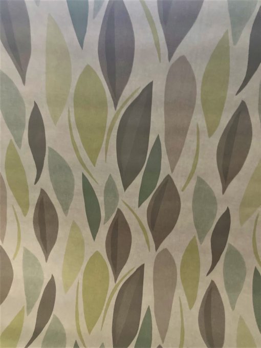 Leaf Wave Green Vinyl Tablecloth 137 cm (54" Wide) - Image 2