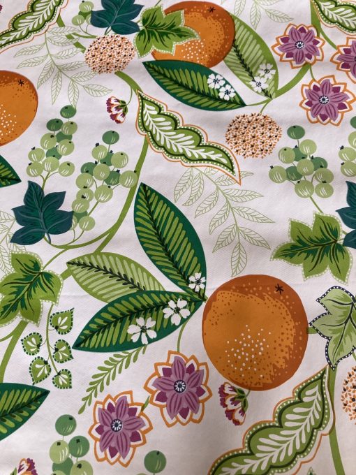 Oranges and Grapes Vinyl Tablecloth 137 cm (54" Wide) - Image 2