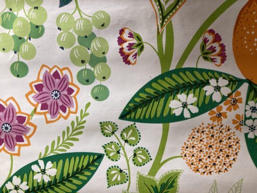 Oranges and Grapes Vinyl Tablecloth 137 cm (54" Wide) - Image 3