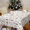 Vinyl Christmas Tablecloth