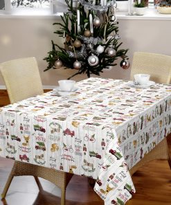 Vinyl Christmas Tablecloth