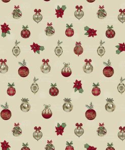 red and gold baubles