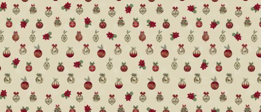red and gold baubles