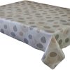 BEIGE SWIRL - Vinyl Tablecloth Sold in Half Metres 137 cm (54" Wide)