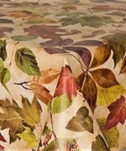 Autumn Leaves Vinyl Tablecloth 137 cm (54" Wide)