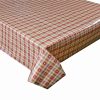 RED CHECK HEARTS - Vinyl Tablecloth 137 cm (54" Wide)