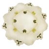 SHAMROCK 25 cm (10") Round (x 2) Embroidered Doilies Cream