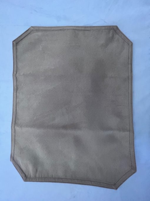 Two Faux suede coffee placemats