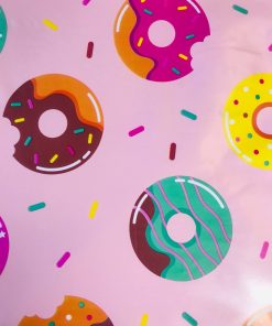 Pink Doughnuts - Vinyl Tablecloth in Square or Oblong