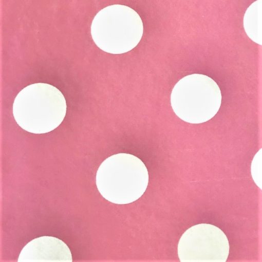 Pink Polka Dot - Vinyl Tablecloth 140 x 140 cm Square (55 x 55") - Image 2