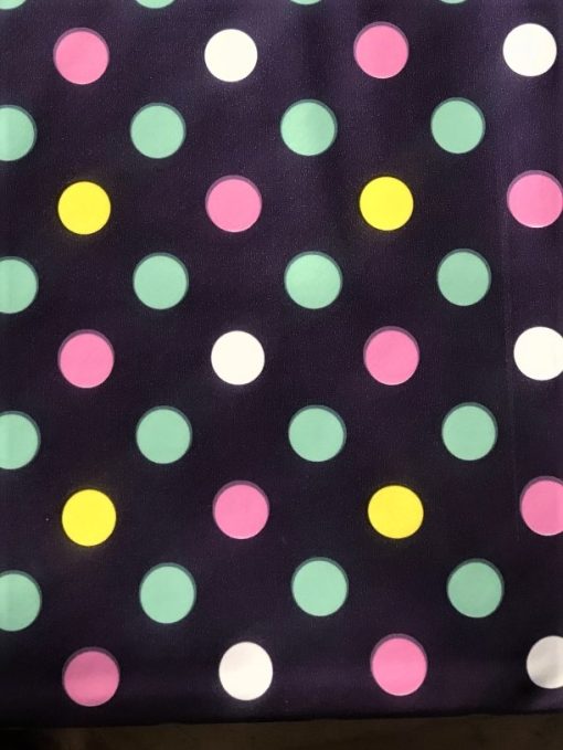 Purple Polka Dot - Vinyl Tablecloth in Square or Oblong - Image 2