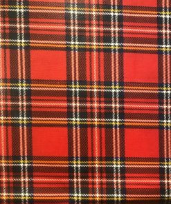 TARTAN - Oil Cloth Tablecloth 140 cm Round (55")