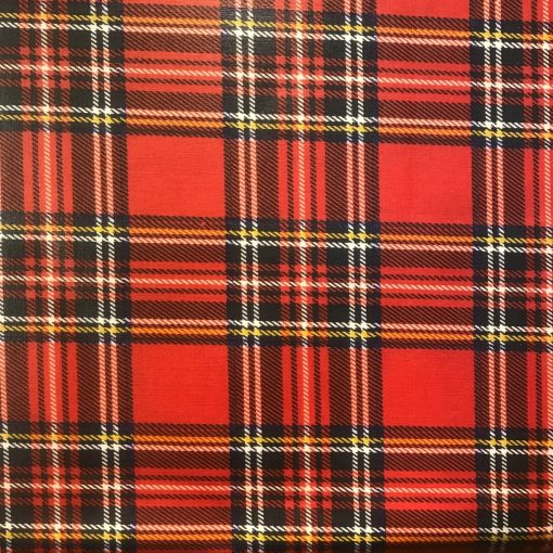 TARTAN - Oil Cloth Tablecloth 140 cm Round (55")