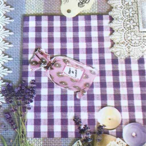 Country Lavender - Vinyl Tablecloth 140 x 140 cm Square (55 x 55") - Image 2