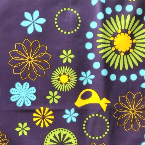 Floral Purple - Vinyl Tablecloth in Oblong - Image 2