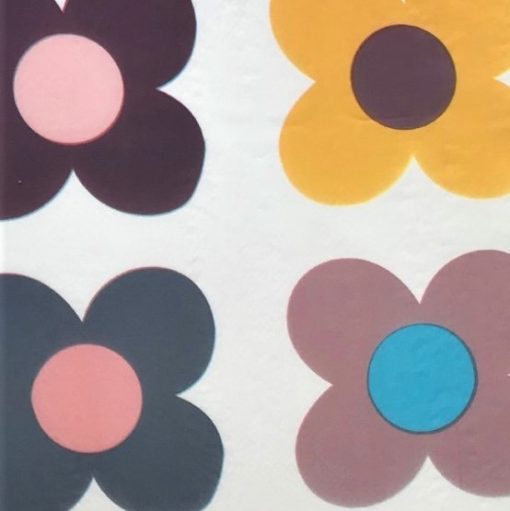 Daisy on White - Vinyl Tablecloth Square or Oblong - Image 2
