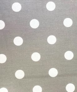 Silver Polka Dot - Oil Cloth Tablecloth 140 x 240 cm Oblong (55 x 94")