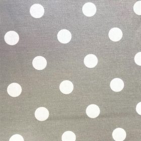 Silver Polka Dot - Oil Cloth Tablecloth 140 x 240 cm Oblong (55 x 94")