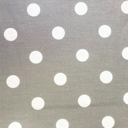 Silver Polka Dot - Oil Cloth Tablecloth Round, Square or Oblong