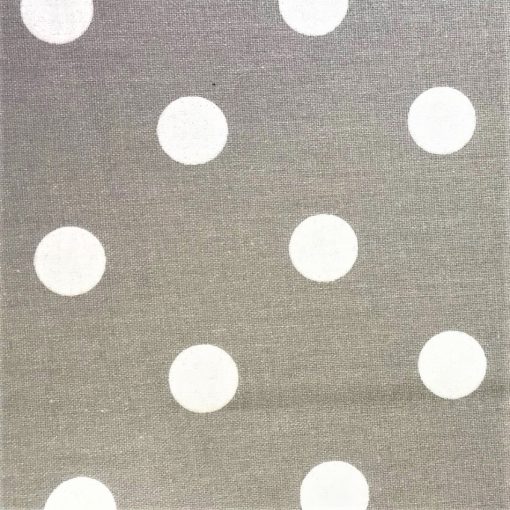 Silver Polka Dot - Oil Cloth Tablecloth Round, Square or Oblong - Image 2