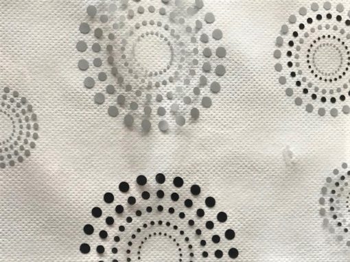 Black Firework on Clear Ground - Vinyl Tablecloth 160 cm Round (63") - Image 2