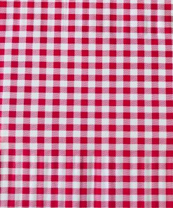 Small Red Gingham Check - Vinyl Tablecloth 140 x 140 cm Square (55 x 55")