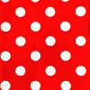 Red Polka Dot - Vinyl Tablecloth 140 x 140 cm Square (55 x 55")