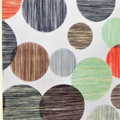 Multi Circles- Vinyl Tablecloth 140 x 180 cm Oblong (55 x 71") - Image 2