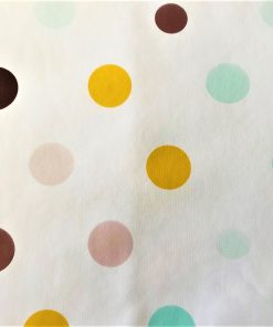 Multi Colour Polka Dot - Vinyl Tablecloth 140 x 180 cm Oblong (55 x 71")