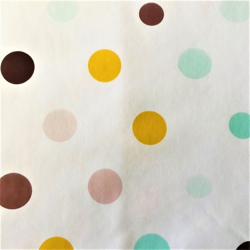 Multi Colour Polka Dot - Vinyl Tablecloth 140 x 180 cm Oblong (55 x 71")