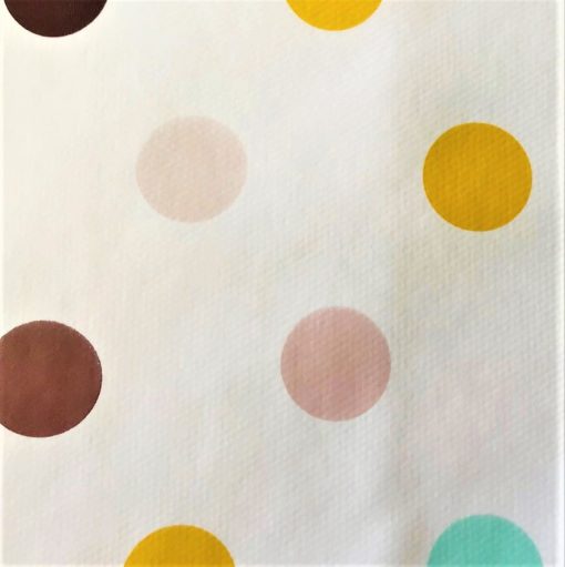 Multi Colour Polka Dot - Vinyl Tablecloth 140 x 180 cm Oblong (55 x 71") - Image 2